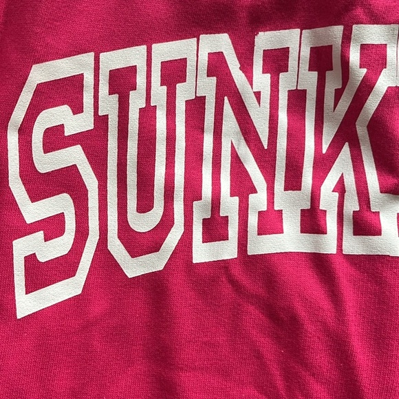 NWOT Women’s Hoodie Sweatshirt Sun-kissed Kangaroo Pocket Pink Size XL - Picture 5 of 7